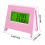 Mini LCD alarm clock with calendar and temperature display 3