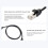 RJ45 CAT.5e Ethernet Extension Cable with Effective Interference Shielding 1M PVC Broadband Network Cable Extender 2