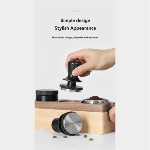 58mm Coffee Tamper Constant Force Powder Tamper Espresso Thread Tamper Powder Press Hammer Coffee Distributor 1