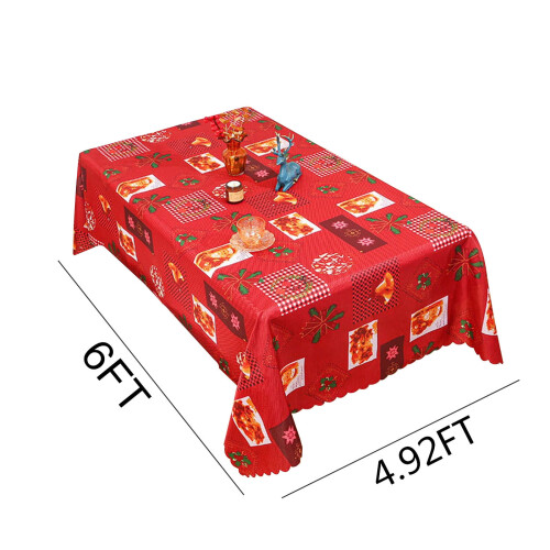 Christmas Rectangle Tablecloth 150x180cm Polyester 2