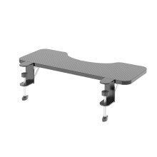 Clamp On Keyboard Tray 75x24cm Foldable Ergonomic Desk Extender with Wrist Rest for Home Office
