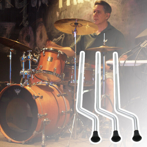 3Pcs Adjustable Metal Drum Legs Set for Percussion Instruments, Durable and Easy Installation 2
