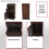 Kommode Schrank, 81x40x32cm, Shabby-Look, Vintage 2