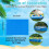 Rectangular Pool Cover 10ft x 6ft UV Resistant Waterproof Dust and Rain Shield with Secure Ropes for Above Ground Inflatable Pools 2