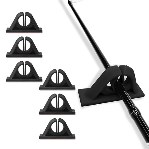 12 Supports de Canne à Pêche, Sans Perçage, pour Garage, pour Bateau de Pêche 2