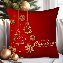 Funda de almohada navideña, decoración de invierno, 17,71 x 17,71 pulgadas.