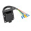 7 Way RV Trailer Light Connector Socket 7 Pin Wire Electrical Trailer Adapter Quick Converter with Mounting Bracket 7