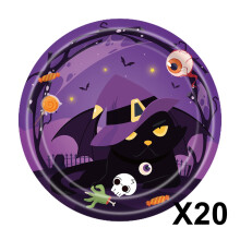 Juego de vajilla desechable para fiesta de Halloween