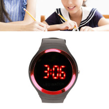 Dětské digitální hodinky s červeným LED světlem