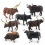 PVC-figur av boskap, 7-pack 1