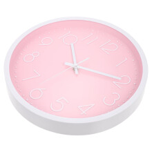 Pinke digitale Wanduhr, dekoratives 3D-Design