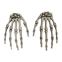 Poaug kerstornament hand skelet paar