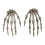 Poaug kerstornament hand skelet paar 1