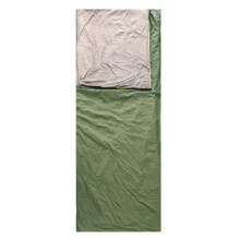 Camping Sleeping Bag Green 74.8x29.5in Lightweight Hooded 3 Season Waterproof Windproof Breathable