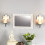 Wooden Wall Mirror Carved White Decor 4