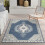 Abstract Persian Carpet 40x60cm Polyester Floor Mat 2