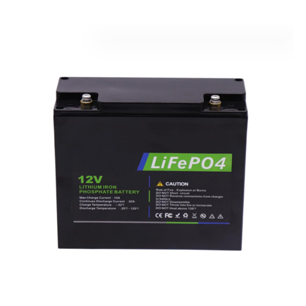 12V 20Ah Lifepo4 Battery With Smart Bms, Long Cycle Life, Rechargeable For Solar Rv Marine 9310869820048