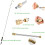 10FT Gutter Cleaning Tool Pressure Washer Extension Wand with 6 Nozzle Tips,1/4In Quick Connect,Power Washer Accessories 6