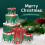 Plaid Christmas nesting boxes with lids3pcs 3