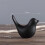 Black and White Ceramic Bird Ornament Modern Minimalist 2