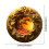 Wooden Christmas Tree Pendant - Round Beige Ornament, 1pc 2