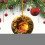 Wooden Christmas Tree Pendant - Round Beige Ornament, 1pc 3