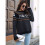 Damen Lässiger Strickpullover mit Geister-Print, Langarm, Rundhalsausschnitt Dunkelschwarz M 2