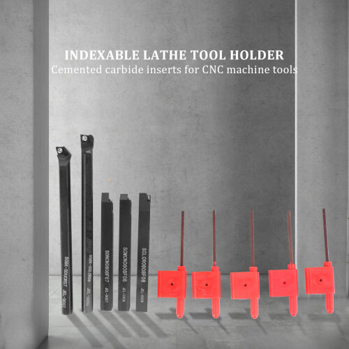 Support D'Outil de Rotation Indexable de Jambe de 8Mm avec des Insertions de Carbure de CCMT060204 DCMT070204 pour la Machine de Commande NuméRique 2