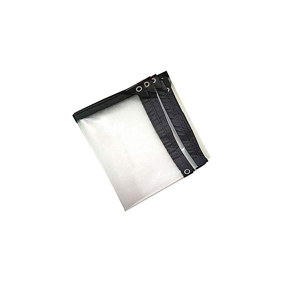 Clear Waterproof Tarpaulin 2X6m Pvc Transparent Tarp With Reinforced Edges Eyelets UvâResistant Cover 9310869798057