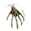 Hand Skeleton Desktop Ornament Pair for Halloween 5