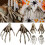Hand Skeleton Desktop Ornament Pair for Halloween 6