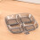 Kitchen compartment plates plastic lightweight reusable 5