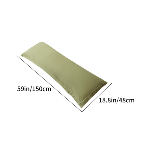 Langt pudebetræk 48x150 cm grøn polyester 2