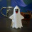 Halloweenkrans plast utomhus inomhus LED spöke 4