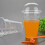 Pahare transparente din plastic de 450 ml cu capace tip cupolă – 100 seturi 3