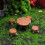Resinlandskapsprydnad Trädgårdsminiatyrbordsstolsset 4