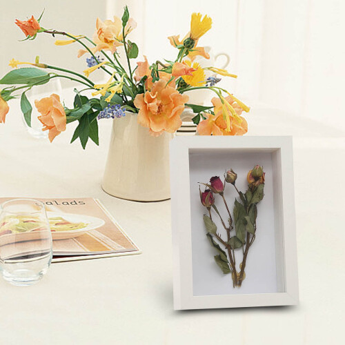 Wood Shadow Box Frame 4x6 in with Glass Front 2