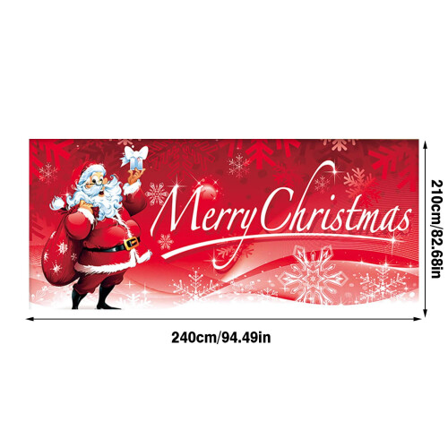 Julbanderoll för garagedörr 1,8x2,4m polyester 2