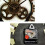 Vintage Wooden Wall Clock Gold Circular Quartz 5