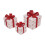 Conjunto de 3 caixas de presente de Natal com luzes LED 5