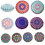 Mandala Floor Pillow Cover43x43cm Polyester Boho Design 2
