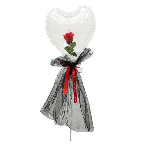 LED klar roseballonbuket til fester 2