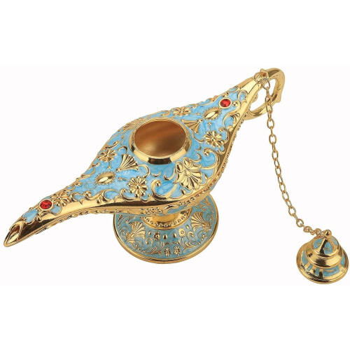 Arabische bruiloftslamp van zinklegering, blauw 2