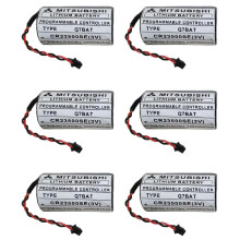 KAKAA (Pack of 6) CR23500SE 3V 6000mAh PLC Backup Battery for Mitsubishi Q7BAT LongLasting Power
