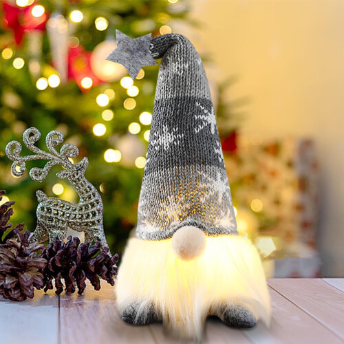 Stijggn Light-Up Gnome Plush Ornament 1