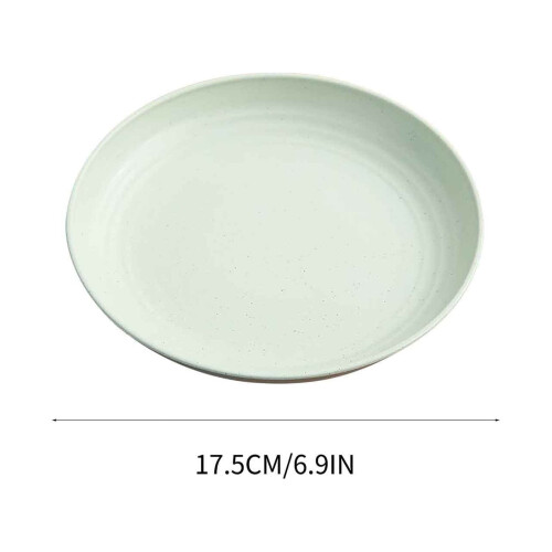 Prato retrô para petiscos, feito de plástico ecológico, 25 cm (10 polegadas) 2
