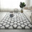 Grått fløyelsteppe 12x1,8 m sklisikkert polyester 3