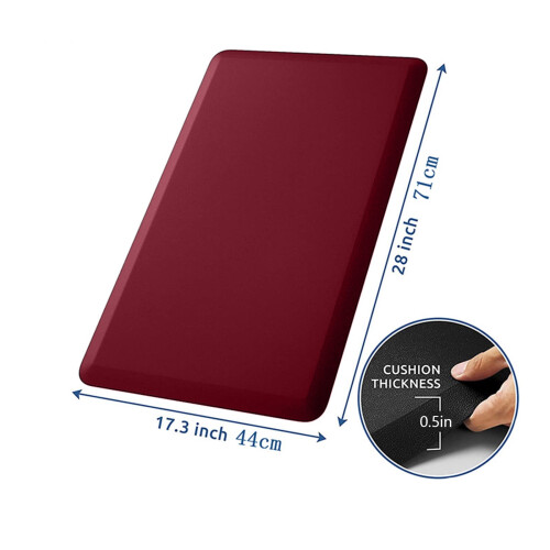 Anti-Fatigue Kitchen Mat PVC Red 44x71cm 2