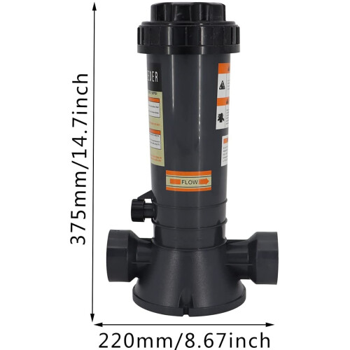 CL100 Inline Pool Chlorinator Feeder, Automatic Tablet Chlorination, Replacement for Hayward CL100 1