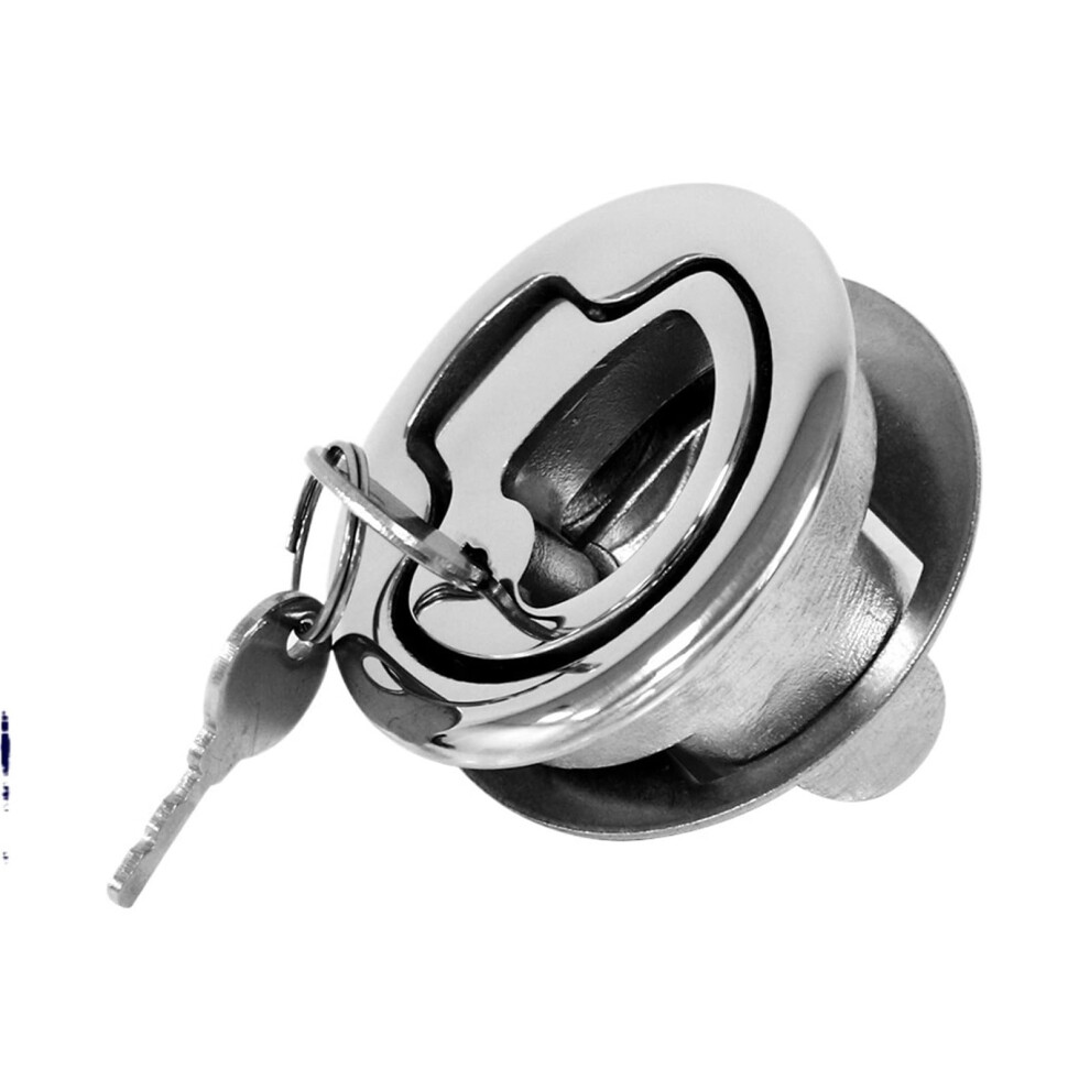 316 Stainless Steel Boat Hatch Lock With Key, Marine Flush Latch Handle, Corrosion Resistant 9310869820284